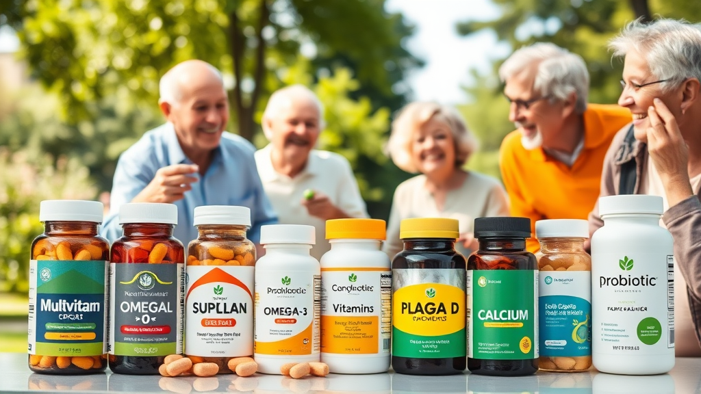 노년층을 위한 필수 영양제 추천 및 효능 비교